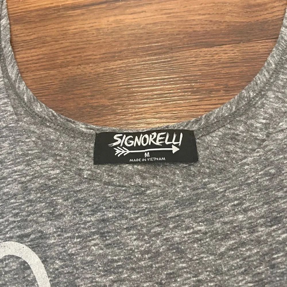 Signorelli Grey “Brunch Please” Racerback Tank Top - Picture 3 of 7